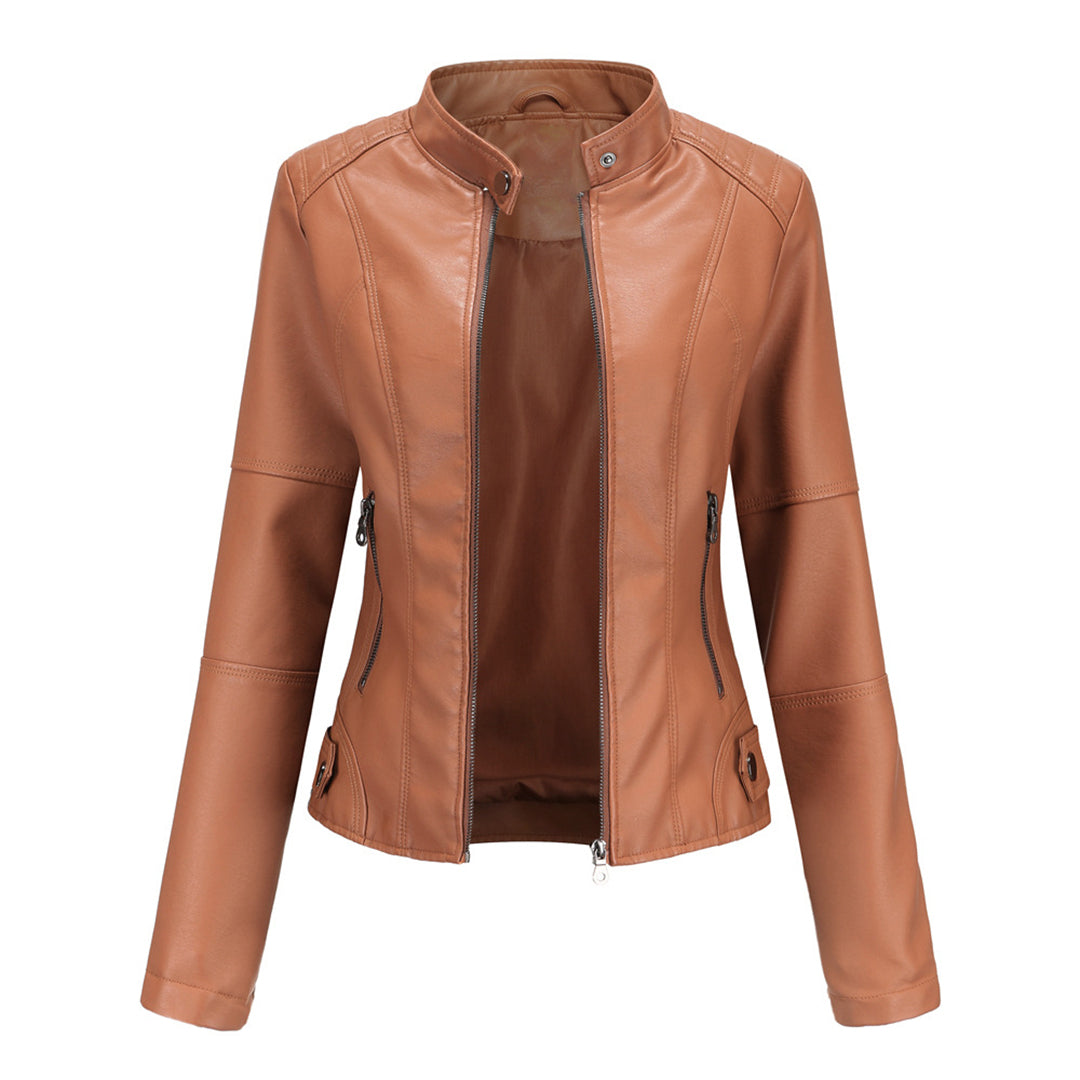 Milena™ - Elegant leather jacket