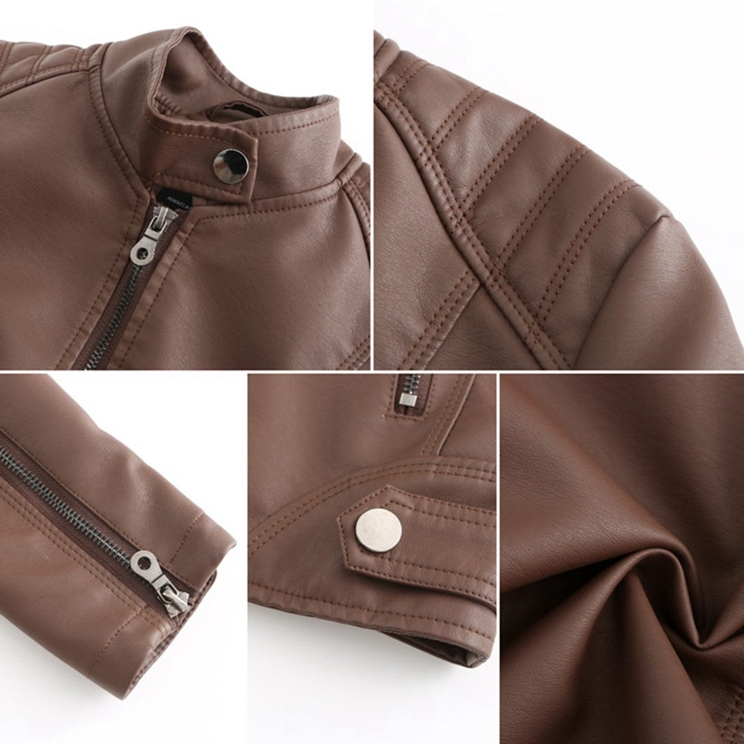 Milena™ - Elegant leather jacket