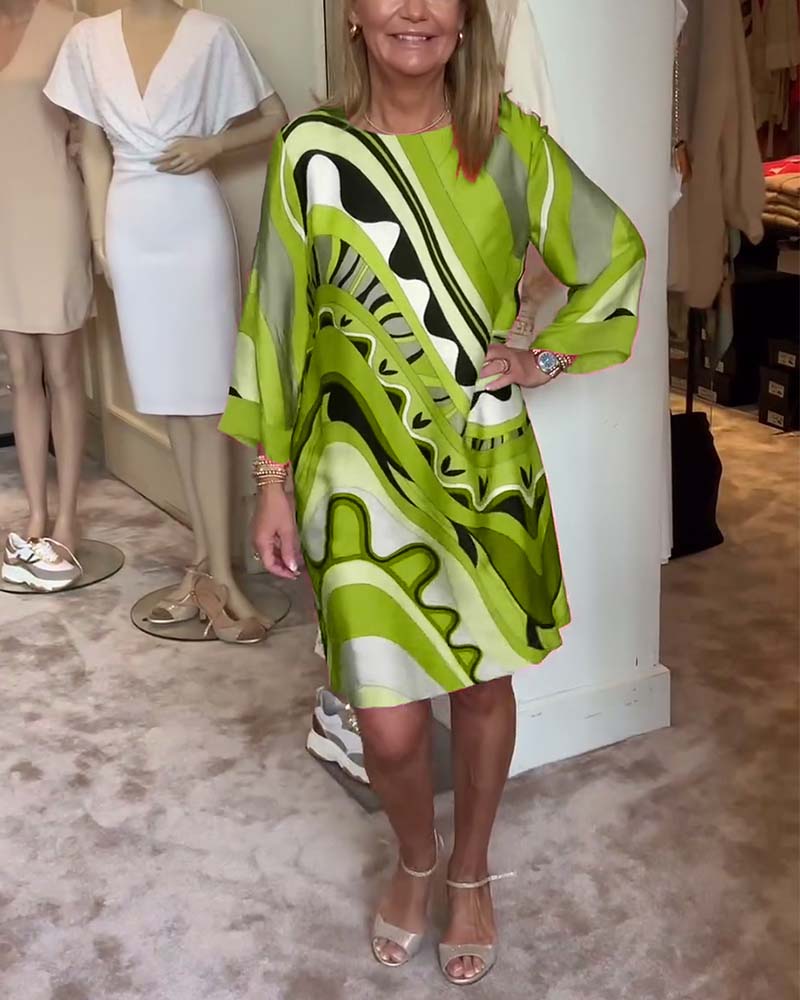 Kelly™ | Printed Midi Dress