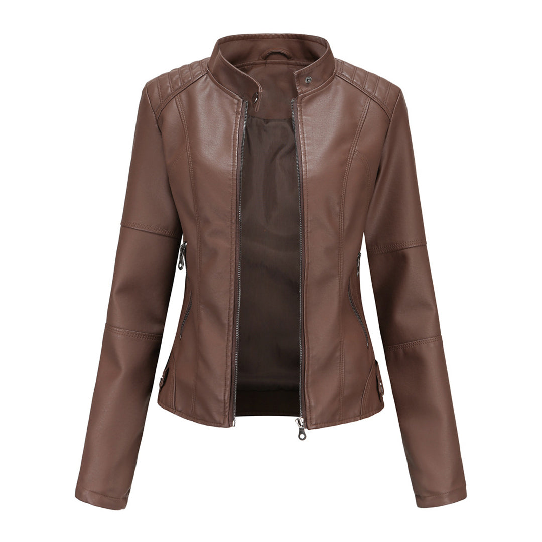 Milena™ - Elegant leather jacket
