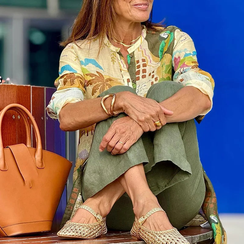 Ivana | Freshness, Style,Elegant Linen Set