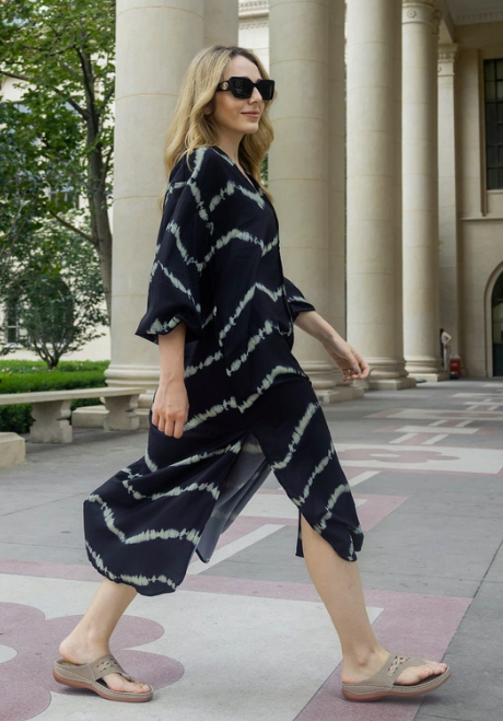 Julia™ | Boho Striped Maxi Dress