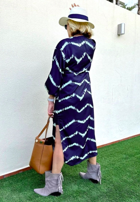 Julia™ | Boho Striped Maxi Dress