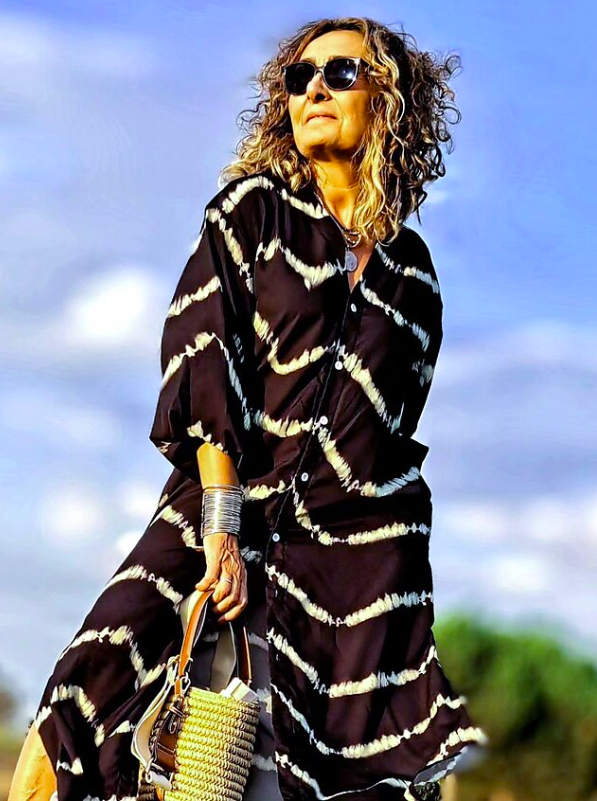 Julia™ | Boho Striped Maxi Dress